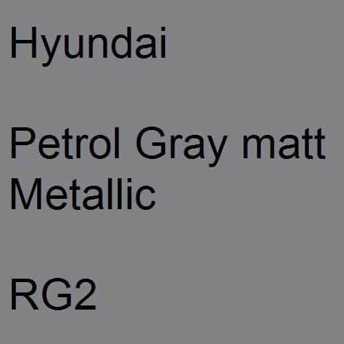 Hyundai, Petrol Gray matt Metallic, RG2.